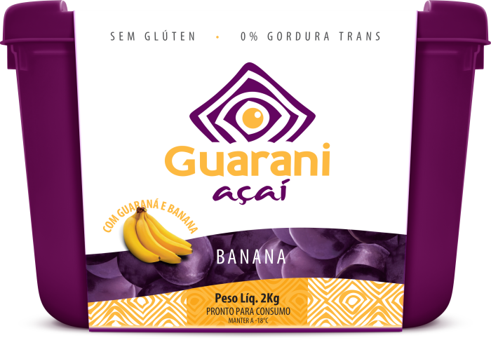 Pt de 2,0Kg Guarani Açaí Banana - Guarani Açai