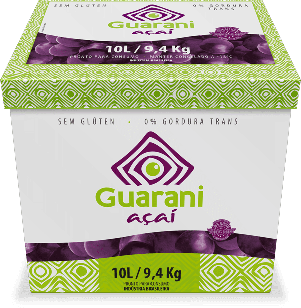 Cx de 10L/9,4Kg Guarani Açaí Original com Recheio de Trufa de Chocolate Branco - Guarani Açai